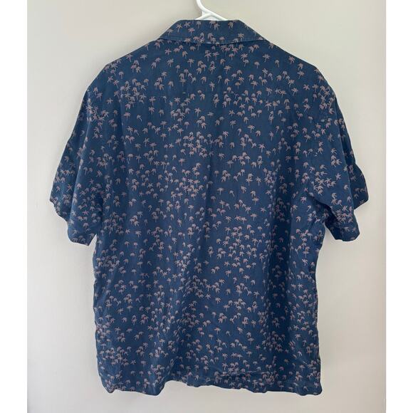 UNTuckit Men's Linen Short Sleeve Shirt Palm Trees Casual Size XL - Picture 6 of 6